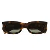 Saint Laurent Eyewear Rectangular Frame Sunglasses In Brown