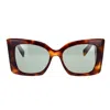 Saint Laurent Eyewear Sunglasses In Brown