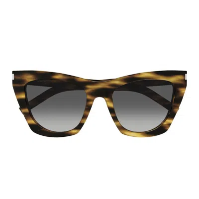 Saint Laurent 214 Kate Acetate Cat-eye Sunglasses In Multi