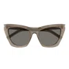 Saint Laurent Kate Acetate Cat-eye Sunglasses In Brown