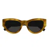 Saint Laurent Eyewear Cat Eye Frame Sunglasses In Brown