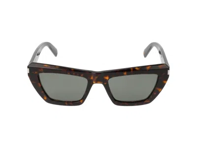 Saint Laurent Eyewear Sunglasses In Brown