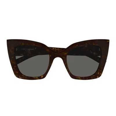 Saint Laurent Eyewear Sunglasses In Brown