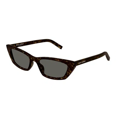 Saint Laurent Eyewear Sunglasses In Brown