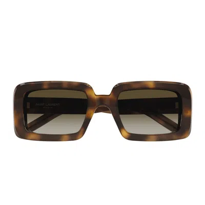 Saint Laurent Eyewear Sunglasses In Brown
