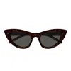 Saint Laurent Acetate Cat-eye Sunglasses In Brown