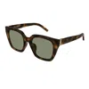 Saint Laurent Sl143-003havana-havana-green In Black
