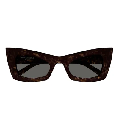 Saint Laurent Eyewear Sunglasses In Brown