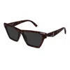Saint Laurent Sl M103 Linea Monogram 006 Havana Grey Sunglasses In Brown