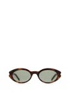Saint Laurent Oval-frame Tortoiseshell Acetate Sunglasses In Brown