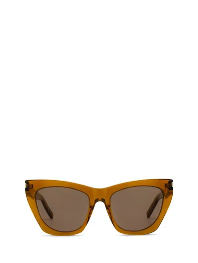 Saint Laurent Eyewear Sunglasses In Brown