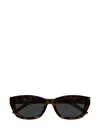 Saint Laurent Sl M153 Linea Monogram 002 Havana Grey Sunglasses In Brown