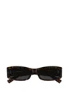 Saint Laurent Sl M152 Linea Monogram 002 Dark Havana Grey Sunglasses In Black