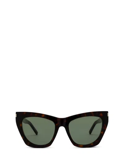 Saint Laurent Eyewear Sunglasses In Green