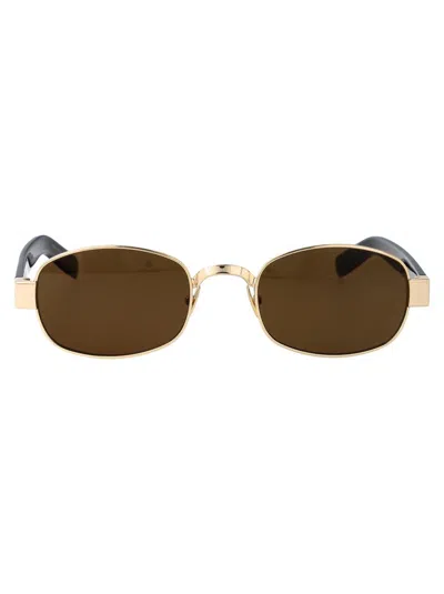 Saint Laurent Eyewear Sunglasses In Brown