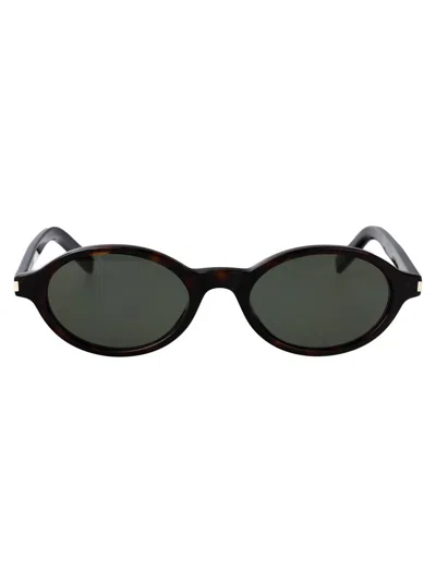 Saint Laurent Eyewear Sunglasses In Brown