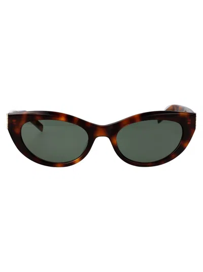 Saint Laurent Eyewear Sunglasses In Brown
