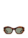 Saint Laurent Sl639 Round-frame Sunglasses In Brown