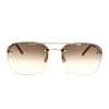 Saint Laurent Eyewear Sunglasses In Gold