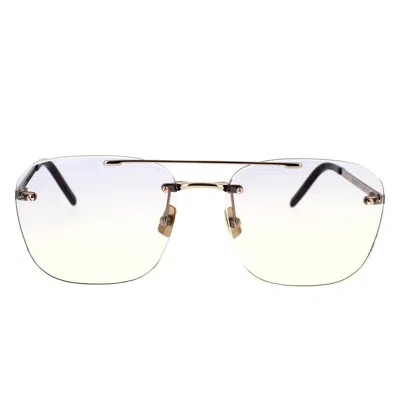 Saint Laurent Eyewear Sunglasses In Gold