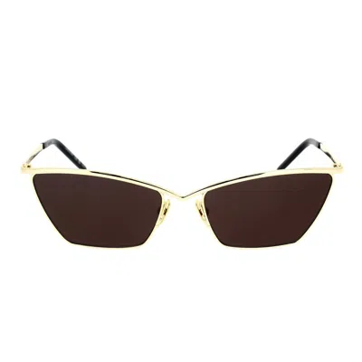 Saint Laurent Eyewear Sunglasses In Gold