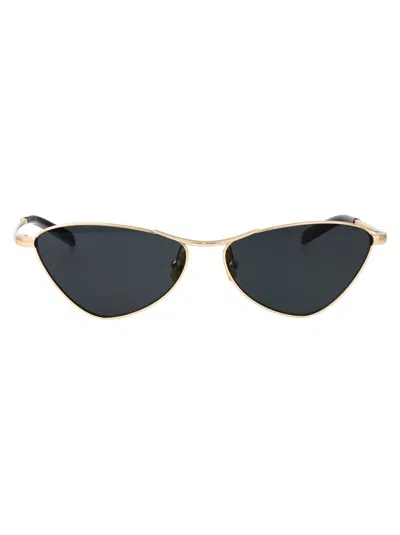 Saint Laurent Eyewear Sunglasses In Gold