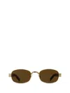 Saint Laurent Eyewear Sunglasses In Gold
