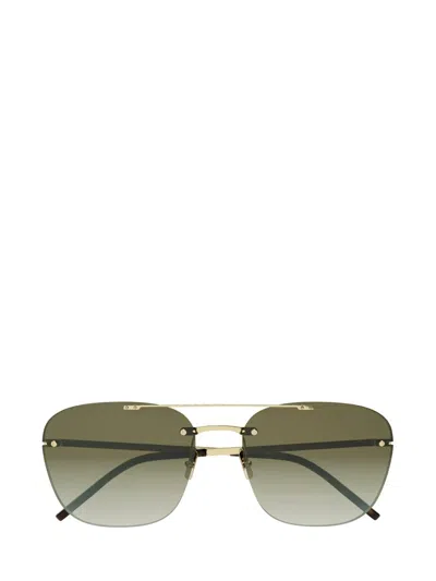 Saint Laurent Eyewear Sunglasses In Gold