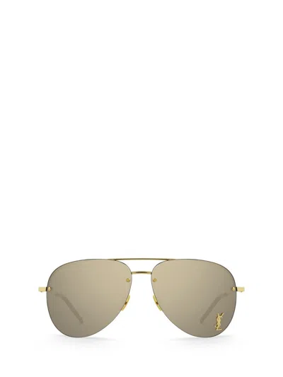 Saint Laurent Eyewear Sunglasses In Gold