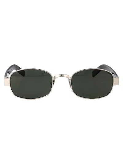 Saint Laurent Eyewear Sunglasses In Gold