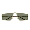 Saint Laurent Sl 606 Gold Sunglasses In Gold