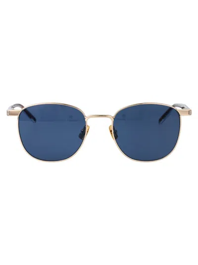 Saint Laurent Eyewear Sunglasses In Gold-crystal-blue