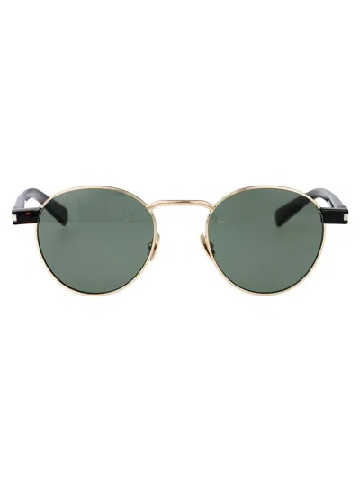Saint Laurent Eyewear Sunglasses In Gold-havana-green