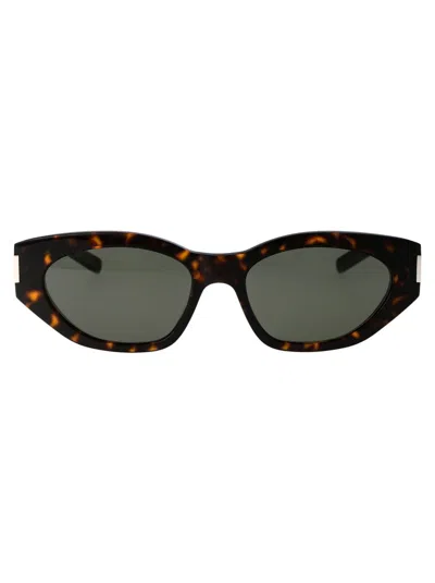 Saint Laurent Eyewear Sunglasses In Brown
