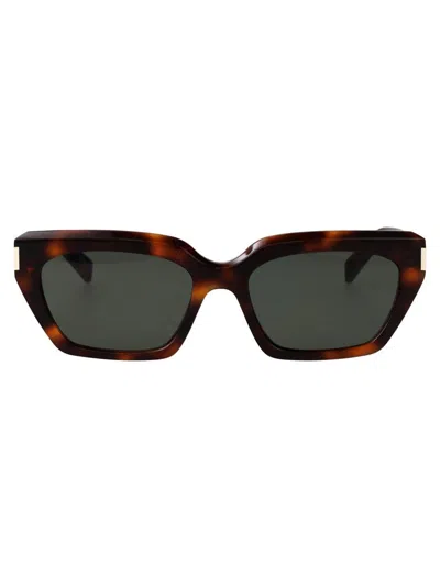 Saint Laurent Eyewear Sunglasses In Brown