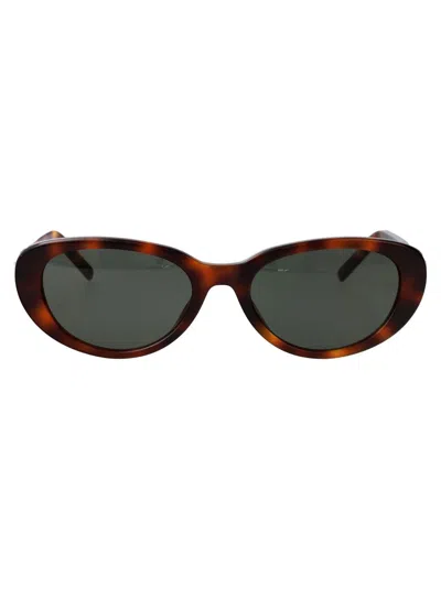 Saint Laurent Eyewear Sunglasses In Brown