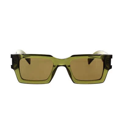 Saint Laurent Eyewear Sunglasses In Green