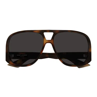 Saint Laurent Eyewear Sunglasses In Brown