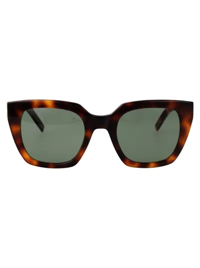 Saint Laurent Eyewear Sunglasses In Havana