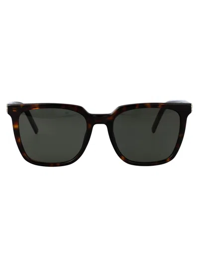 Saint Laurent Sl M146 Sunglasses In Havana-havana-grey
