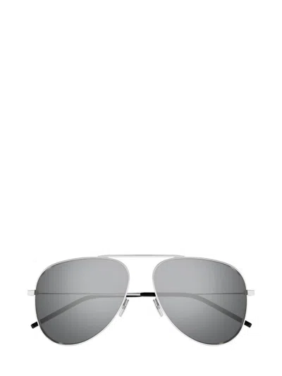 Saint Laurent Eyewear Sunglasses In Metallic