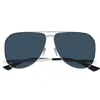 Saint Laurent Sl 690 Dust 003 Silver Sunglasses In Silver