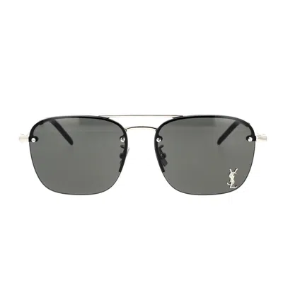 Saint Laurent Eyewear Sunglasses In Silver
