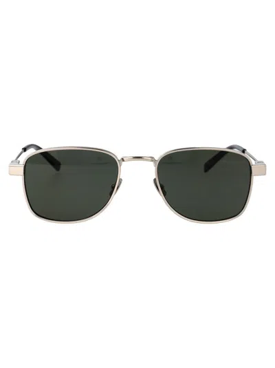 Saint Laurent Eyewear Sunglasses In Silver-silver-grey
