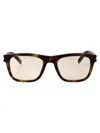 Saint Laurent Havana-havana-yellow Recycled Acetate Sunglasses In Brown