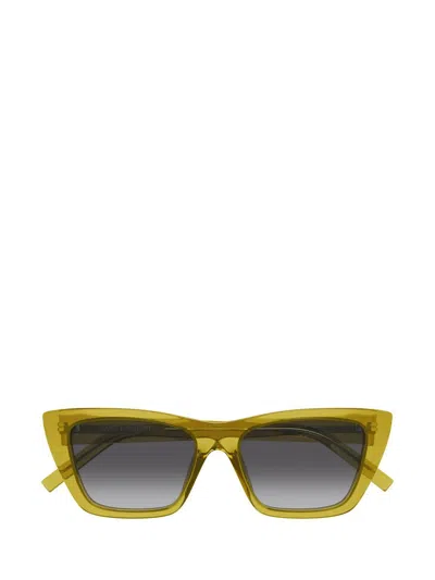 Saint Laurent Eyewear Sunglasses In Green