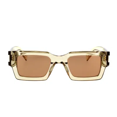 Saint Laurent Eyewear Sunglasses In Yellow