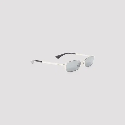 Saint Laurent Silver Acetete And Metal Sunglasses In Multi