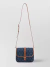 Saint Laurent Fabric And Leather Shoulder Bag