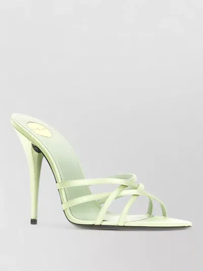 Saint Laurent Fabric Sandals Open Toe Strappy Design In Multi